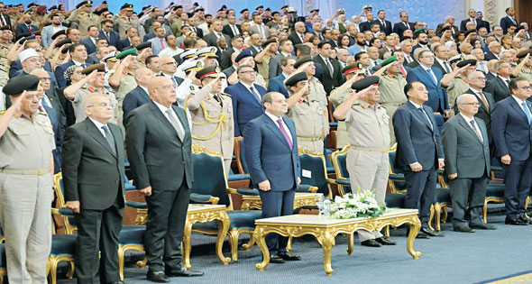 السيسى يشهد الندوة التثقيفية الـ 44 بالأكاديمية العسكرية المصرية بالعاصمة الجديدة